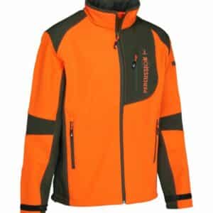 Blouson Chasse Softshell Kaki Orange