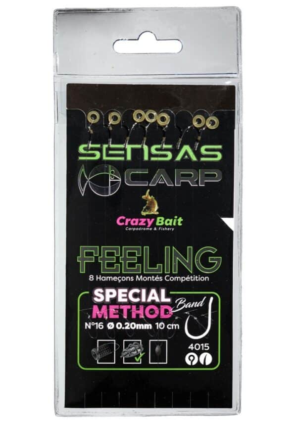Hameçons Montés Crazy Bait Spécial Method Band 4015 Sensas