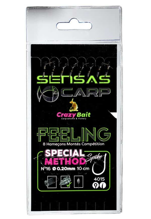 Hameçons Montés Crazy Bait Spécial Method Spike 4015 Sensas