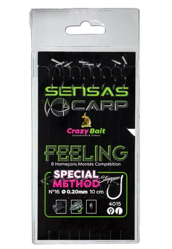 Hameçons Montés Crazy Bait Spécial Method Stop 4015 Sensas