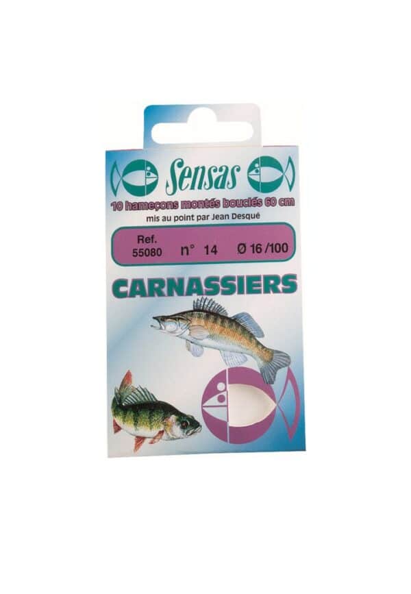 Hameçons Montés Carnassiers 60cm Sensas