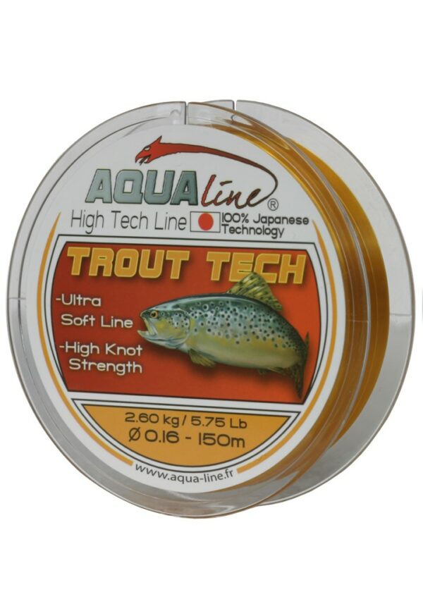 Nylon Trout Tech Fluo 150m AquaLine – Image 2